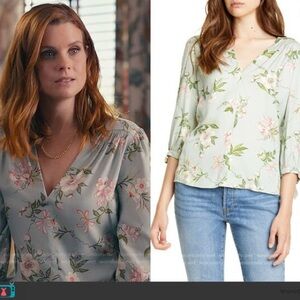 Rebecca Taylor Lita Floral Tie Sleeve Blouse Size 6 ASO Maddie Sweet Magnolias